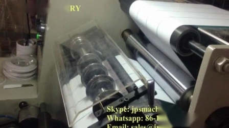 Jps-320fq-Tr Rebobinador de torre automática Cortador/Máquina de rebobinamento para papel térmico autoadesivo Rolo de etiqueta de filme