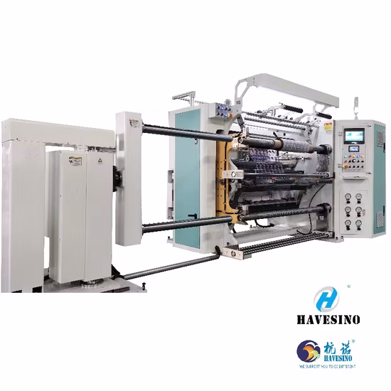 China Preço de atacado de fábrica Novo corte automático BOPP PE Folha de filme de PVC Folha de papel Cortador de rolo de tecido Slit Slitter Rebobinador Corte Rebobinamento Máquina de fazer